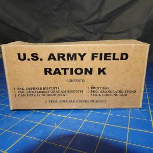 Photo of U.S. Army Feild K Ration Sealed in Box