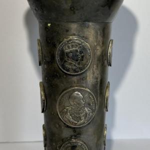 Photo of Early German States Prussian c1800's Rare Silver Coin Chalis/Vase 10.25" Tall Mo