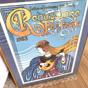 Photo of Lot #72 1983 Rennaissance Festival (JPAS) Limited, Signed Official Poster