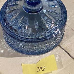 Photo of Vintage Indiana Glass Co Diamond Point Candy Dish