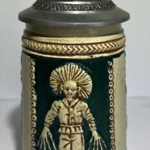 Photo of Vintage German Comical Beer Stein w/Unmarked Base 5-1/4" Tall in VG Preowned Con