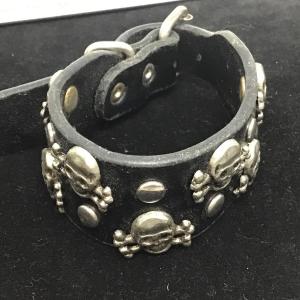 Photo of Skull Leather Bracelet