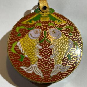 Photo of Vintage Asian Cloisonne Magnifying Glass (Strong Power) in Fair-Good Condition a