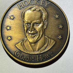 Photo of Gordie Howe 1970s Hockey Superstars Commemorative Coin/Medal in Good Condition.