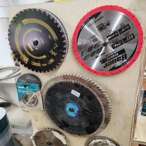 Photo of Large Lot of Circular Saw Blades Many never used