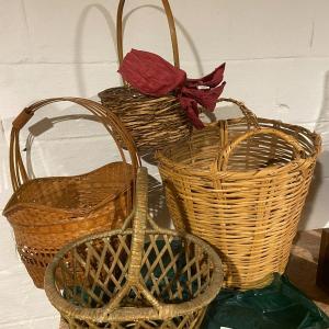 Photo of Lot of Four Handled Baskets