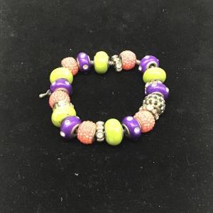 Photo of Colorful designed beaded bracelet