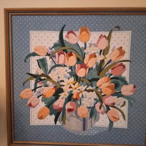 Photo of Embroidery tulip picture