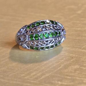 Photo of Sterling Silver and Emerald Ring