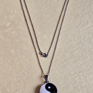 Photo of Sterling Silver Ying Yang Pendant Necklace