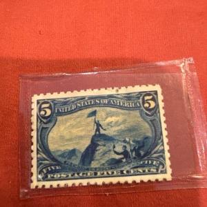 Photo of US Stamps Scott #288 5c Trans-Miss Expo Series Mint Hinged No Gum..SCV $55