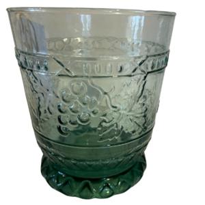 Photo of Blue Green Planter Pressed Grape and Leaf Pattern