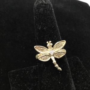 Photo of 925 Silver Dragonfly Ring