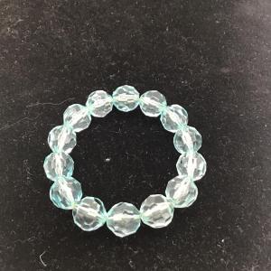 Photo of Light blue clear beaded bracelet
