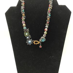 Photo of BIV colorful flower and hearts necklace