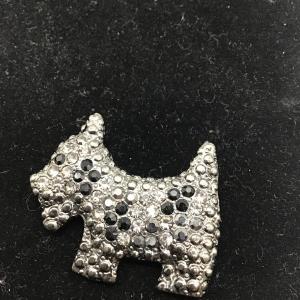 Photo of RMN dog rhinestone pin