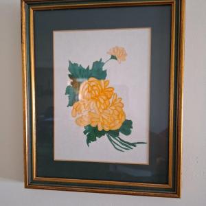 Photo of Yellow flower framed picture