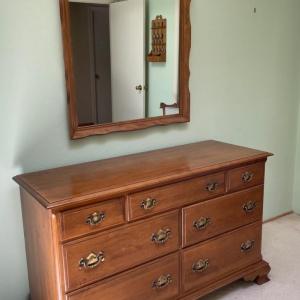 Photo of Dresser 54x19 with 7 drawers Ethan Allen 1950’s