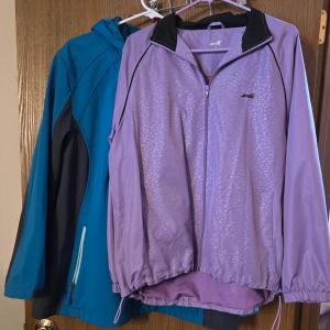 Photo of AVIA Purple & Free Tech Blue & Gray Zip Up Lightweight Jackets