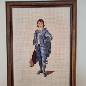 Photo of 2 Framed Cross stitch People