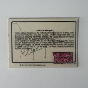 Photo of Village People Felipe Rose signed trading card