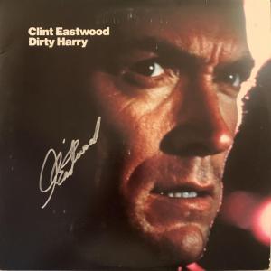 Photo of Clint Eastwood Dirty Harry signed Laser disc. GFA Authenticated