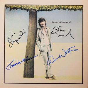 Photo of Steve Winwood signed debut album Winwood