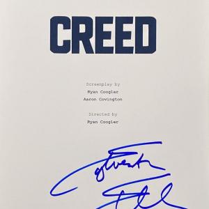 Photo of Creed Sylvester Stallone signed script cover photo