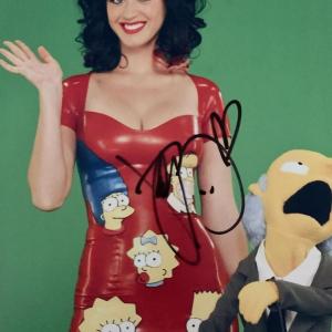 Photo of The Simpsons Katy Perry signed photo