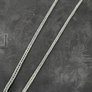 Photo of Sterling heavy rope necklace.