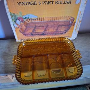 Photo of Vintage 5 Part Relish Dish