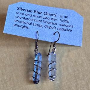 Photo of Siberian Blue Quartz Earrings