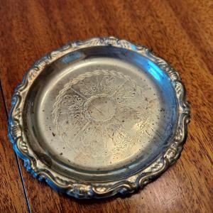 Photo of Silver plate ashtray/coaster