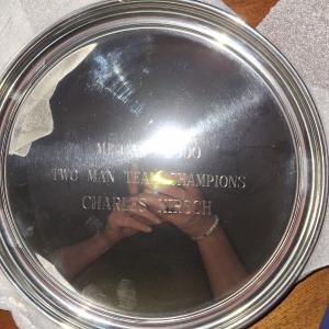 Photo of Engraved Pewter plate w/box