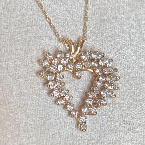 Photo of Diamond Heart Pendant Necklace