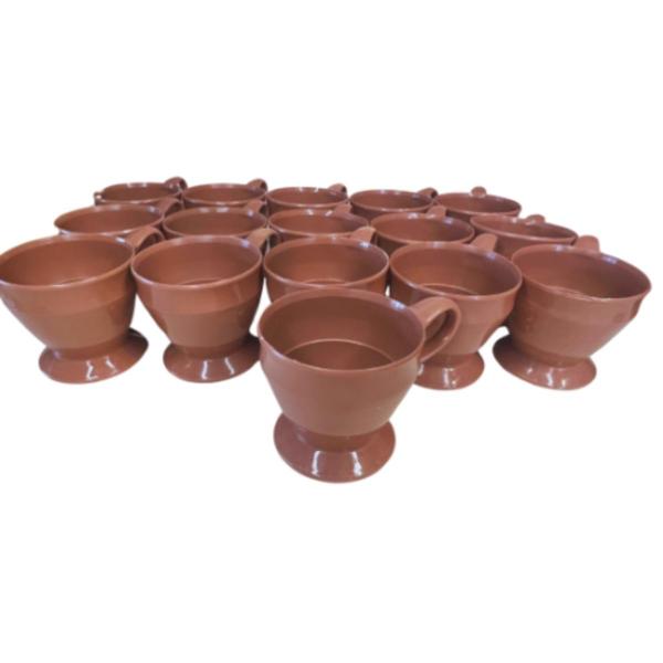 Photo of Vintage 1960s Dixie Cup Holders Brown Plastic Matching Set of 20 - Excellent Con