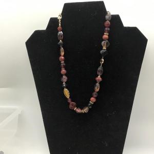 Photo of Red and black beaded necklace