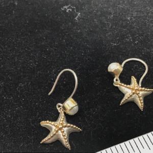Photo of 925 Pearl Starfish Earrings
