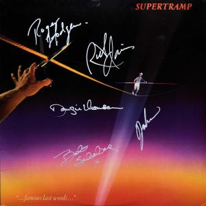 Photo of Supertramp signed Famous Last Words  album