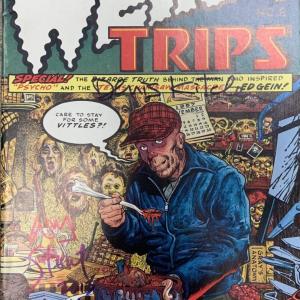 Photo of Weird Trips signed comic book