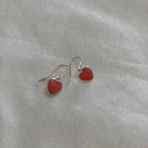 Photo of 925 silver Heart dangle earrings