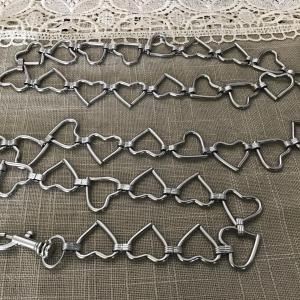Photo of Silver Link Heart Chain Belt S/M