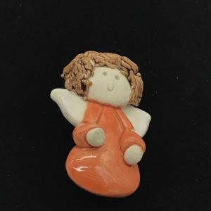 Photo of Clay made Angel vintage pin