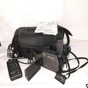 Photo of PANASONIC PALMSIGHT CAMCORDER WITH CARRY BAG, CHARGER AND MANUAL
