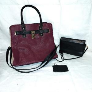 Photo of FASHION BAG AND SMALL BUXTON COWHIDE PURSE