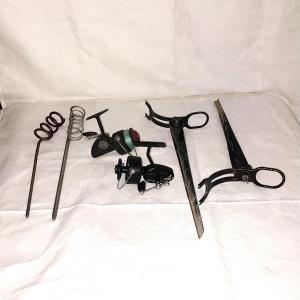 Photo of MITCHELL AND DAM QUICK FISHING REELS AND POLE HOLDERS