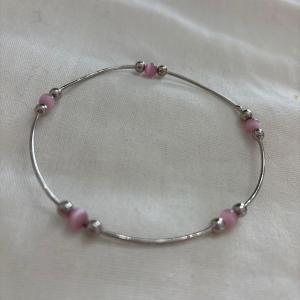 Photo of Silver plated glass beaded bracelet