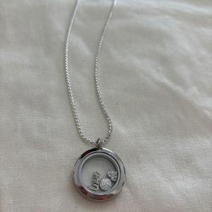 Photo of Origami owl Silver toned, living, locket with charms