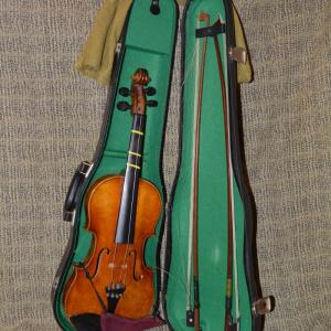 Photo of Very Vintage Reproduction Stratovarius Fraciebat Cremona 1713 Violin