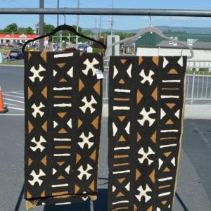 Photo of Lot of 2 Handmade African Print Mud Cloth Table Runners